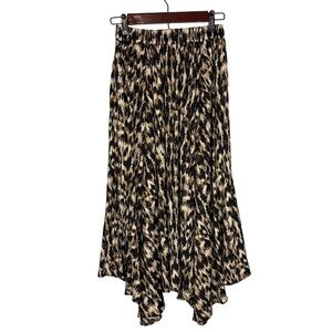 Anthropologie Animal print midi skirt